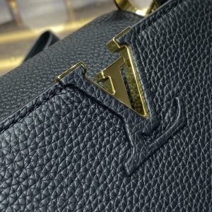 Replica Loius Vuitton Capucines Full Black - high-quality designer bag clone