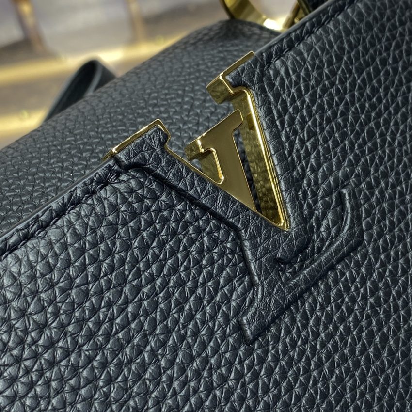 Replica Loius Vuitton Capucines Full Black - high-quality designer bag clone