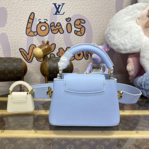Replica Loius Vuitton Capucines Light Blue - ultra-realistic fake designer tote