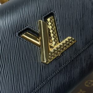 Replica Louis Vuitton Twist Black With Strap - authentic-look luxury purse replica
