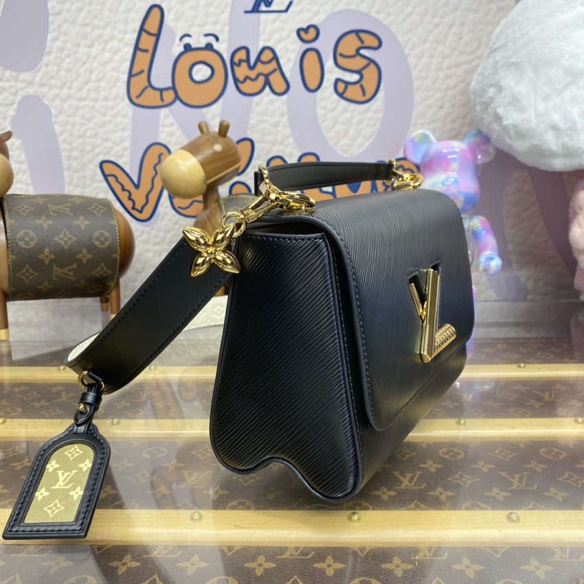 Replica Louis Vuitton Twist Black With Strap - 1:1 designer replica handbag