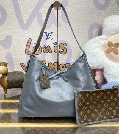 Replica Louis Vuitton Carry All MM Silver - high-quality designer bag clone