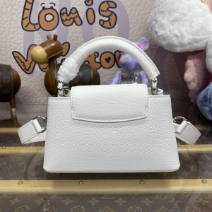 Replica Loius Vuitton Capucines East West White - high-accuracy replica luxury purse