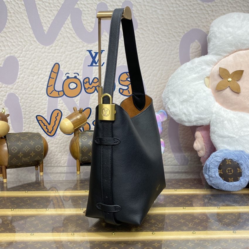 Replica Louis Vuitton Low Key Hobo Black - high-end fake designer purse