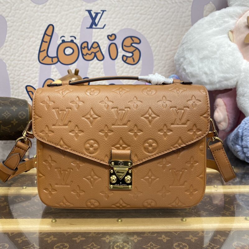 Replica Louis Vuitton Pochette Metis Brown - high-end fake designer purse