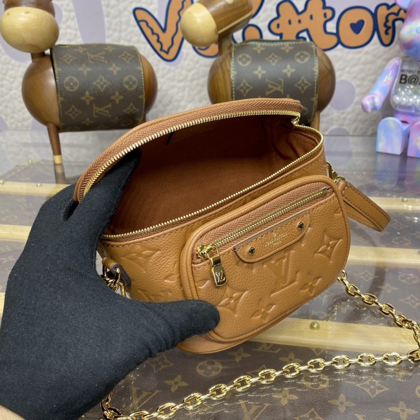 Replica Louis Vuitton Bumbag Mini Full Brown - top-rated replica designer bag