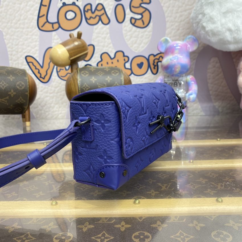 Replica Louis Vuitton Steamer Wearable Wallet Blue - elite superclone designer purse