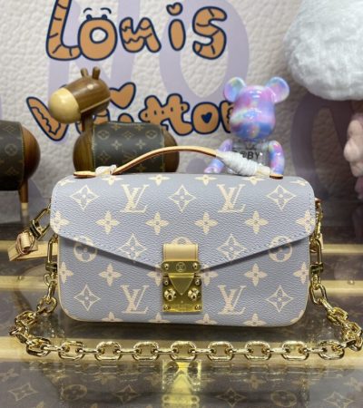 Replica Louis Vuitton Pochette Metis East West Grey - 1:1 designer replica handbag