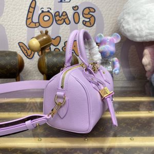 Replica Louis Vuitton Speedy 18 Purple - near-authentic luxury replica handbag