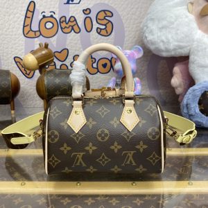 Replica Louis Vuitton Speedy 18 Brown - high-end fake designer purse