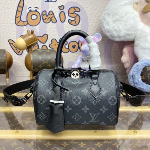 Replica Louis Vuitton Speedy 18 Black - high-end fake designer purse