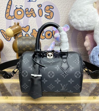 Replica Louis Vuitton Speedy 18 Black - high-end fake designer purse