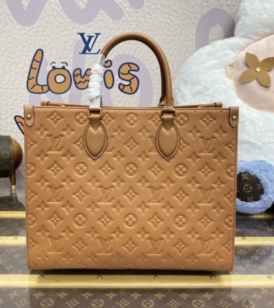 Replica Louis Vuitton OnTheGo Brown - authentic-look luxury purse replica