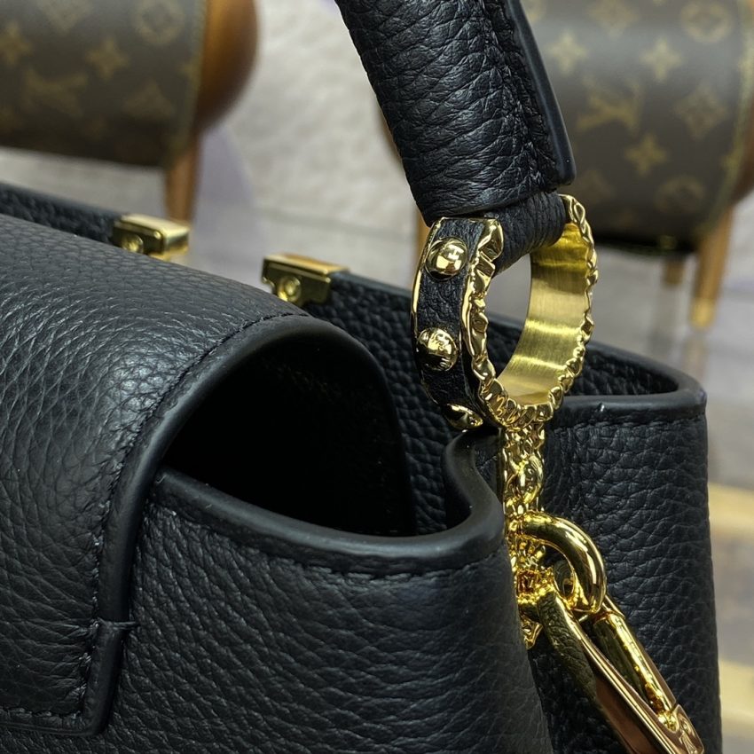 Replica Loius Vuitton Capucines East West Black - best quality luxury bag dupe