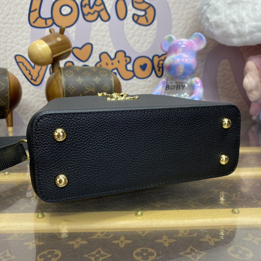 Replica Loius Vuitton Capucines East West Black - premium 1:1 fake handbag model