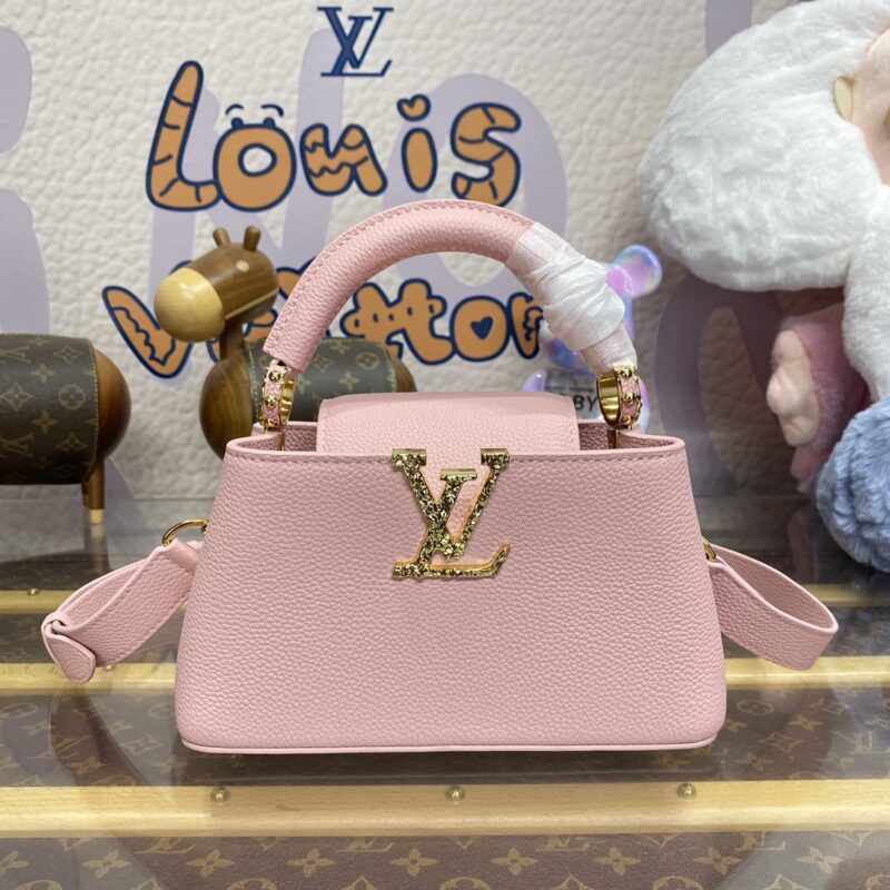 Replica Loius Vuitton Capucines East West Pink - best quality luxury bag dupe