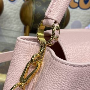 Replica Loius Vuitton Capucines East West Pink - high-end fake designer purse
