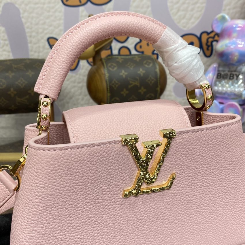 Replica Loius Vuitton Capucines East West Pink - best quality luxury bag dupe
