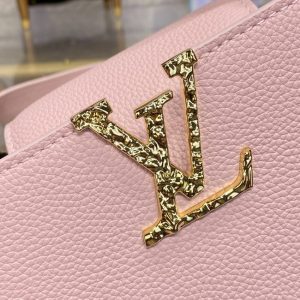 Replica Loius Vuitton Capucines East West Pink - authentic-look luxury purse replica