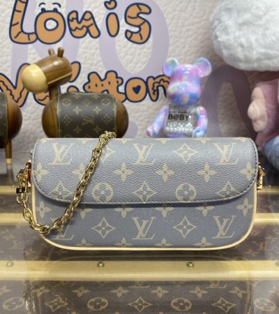 Replica Louis Vuitton Wallet on Chain Ivy Grey - ultra-realistic fake designer tote