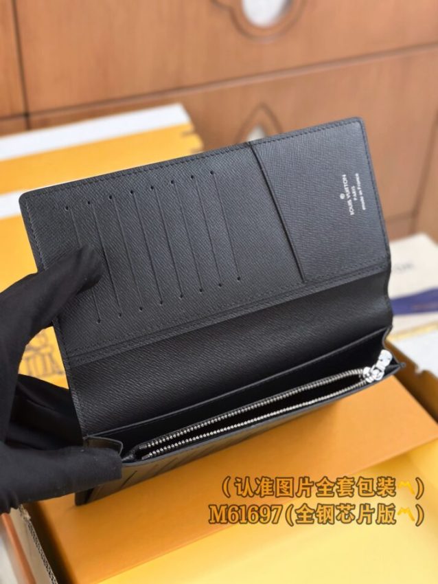 Replica Louis Vuitton Brazza Wallet Black - realistic designer-inspired fake bag