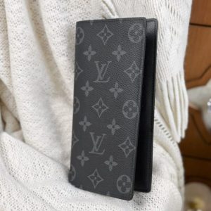 Replica Louis Vuitton Brazza Wallet Black - elite superclone designer purse