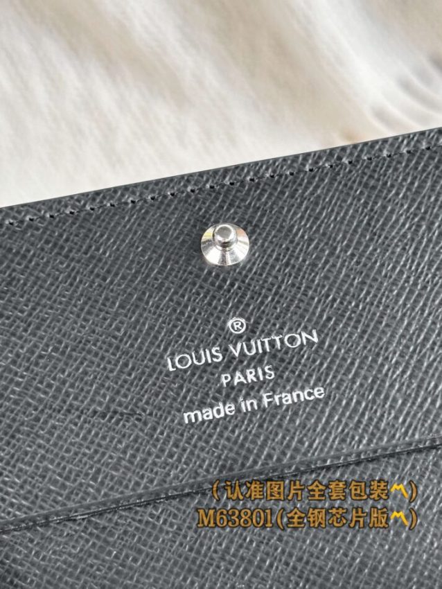 Replica Louis Vuitton Envelope Card Holder Black - high-end fake designer purse