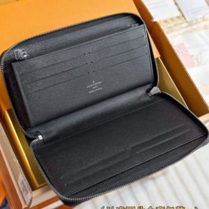 Replica Louis Vuitton Zippy Wallet Black - premium-grade designer purse dupe