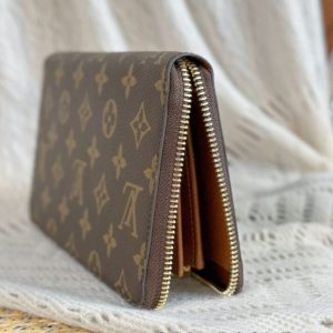 Replica Louis Vuitton Zippy Wallet Brown - top-rated replica designer bag
