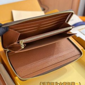 Replica Louis Vuitton Zippy Wallet Brown - premium 1:1 fake handbag model