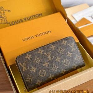 Replica Louis Vuitton Zippy Wallet Brown&Pink - top-tier luxury replica shoulder bag