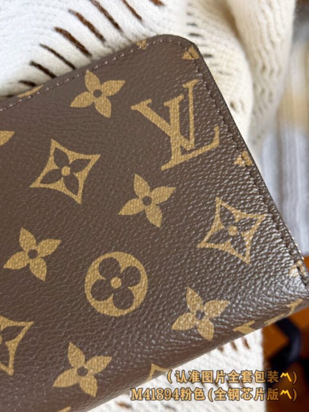 Replica Louis Vuitton Zippy Wallet Brown&Pink - top-tier luxury replica shoulder bag
