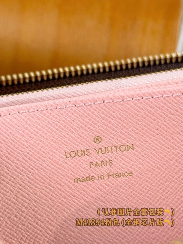 Replica Louis Vuitton Zippy Wallet Brown&Pink - high-quality designer bag clone