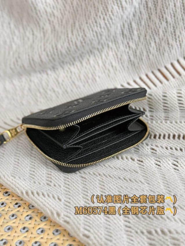 Replica Louis Vuitton Zipper Coin Purse Black - best-selling designer handbag dupe