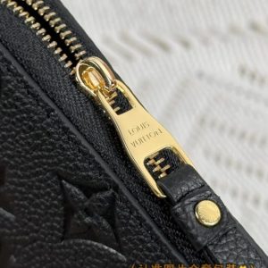 Replica Louis Vuitton Zipper Coin Purse Black - premium 1:1 fake handbag model