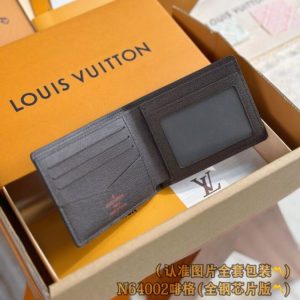 Replica Louis Vuitton Slender Wallet Brown Grid - top-rated replica designer bag