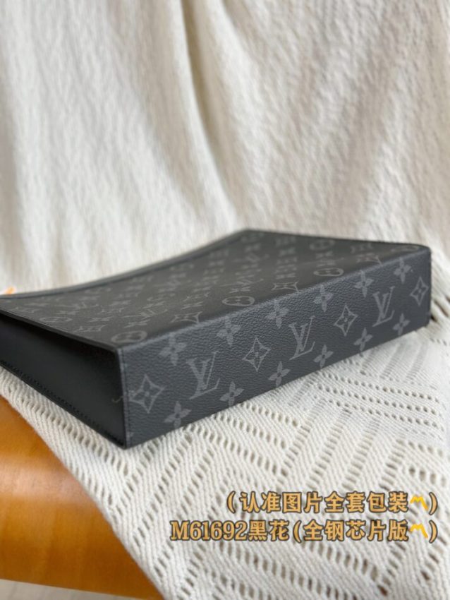 Replica Louis Vuitton Pochette Voyage Black - high-quality designer bag clone