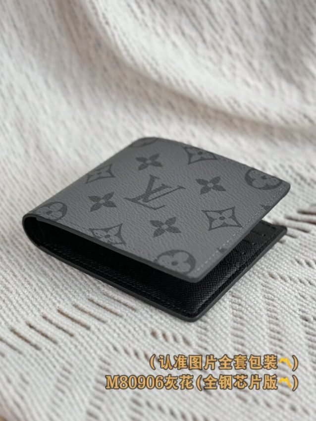Replica Louis Vuitton Slender Wallet Grey - 1:1 designer replica handbag