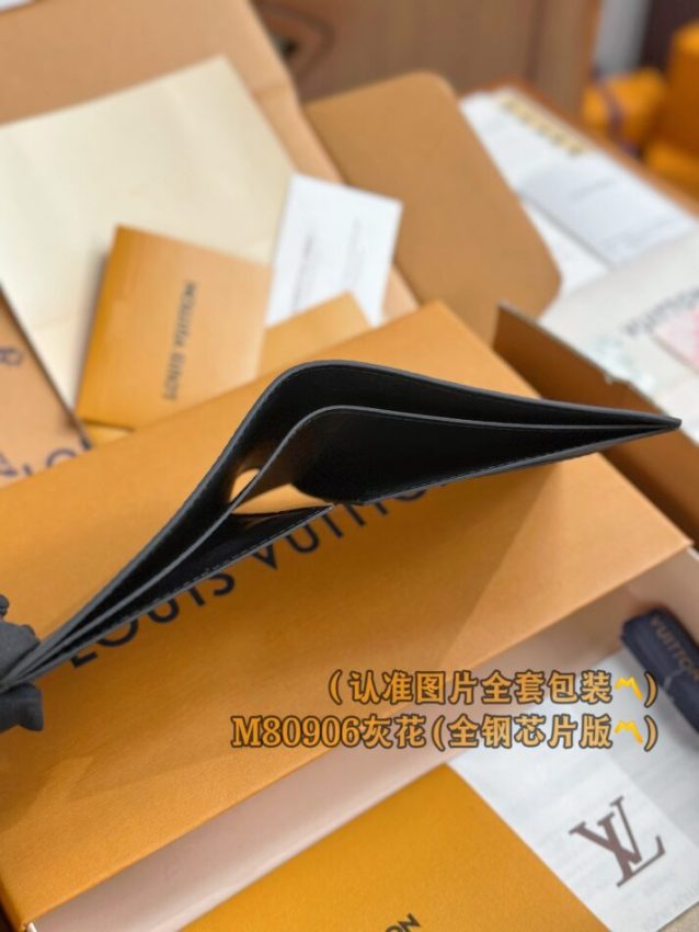 Replica Louis Vuitton Slender Wallet Grey - 1:1 designer replica handbag