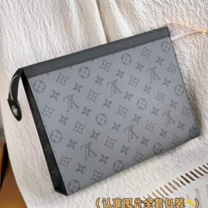 Replica Louis Vuitton Pochette Voyage Grey - authentic-look luxury purse replica