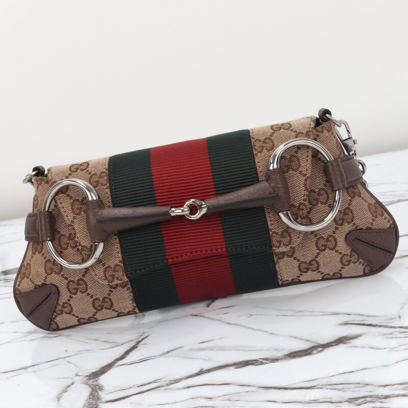 Replica Gucci Horsebit Chain Shoulder Bag Brown - best-selling designer handbag dupe