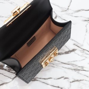 Replica Gucci Padlock's Small Lock Black - 1:1 designer replica handbag