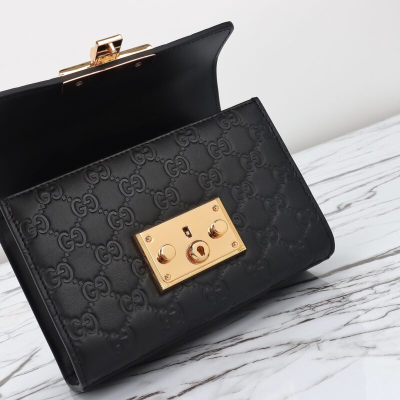 Replica Gucci Padlock's Small Lock Black - best-selling designer handbag dupe