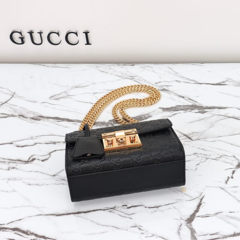Replica Gucci Padlock's Small Lock Black - elite superclone designer purse