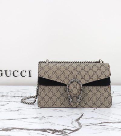 Replica Gucci Dionysus Supreme Black - authentic-look luxury purse replica