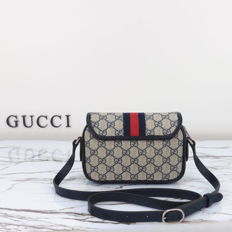 Replica Gucci GUCCI Ophidia GG Shoulder Bag Blue - ultra-realistic fake designer tote