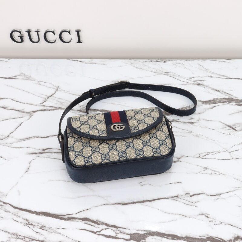 Replica Gucci GUCCI Ophidia GG Shoulder Bag Blue - best-selling designer handbag dupe