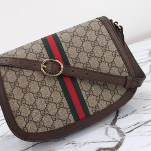 Replica Gucci Ophidia GG Shoulder Bag Brown - high-quality designer bag clone