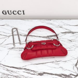 Replica Gucci Horsebit Chain Shoulder Bag Red - best-selling designer handbag dupe