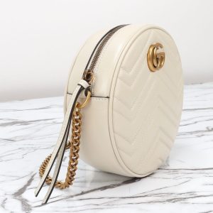 Replica Gucci GG Mormont Round White - best-selling designer handbag dupe